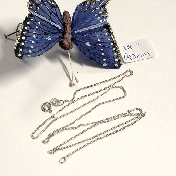 Mens 18 inch 925 Sterling Silver Italy Necklace, 925 Sterling Silver Chain - Picture 9 of 15